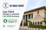AP High Court Law Clerk Eligible & Ineligible List 2026 Released; Viva Voce From August 17