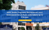 APSC Junior Engineer Recruitment 2025 Announced for 18 Posts with Salary up to ₹70,000