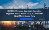 BSPHCL Declares Assistant Executive Engineer (GTO) Result 2025 – Download Final Merit Status Now