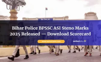 Bihar Police BPSSC ASI Steno Marks 2025 Released — Download Scorecard Now
