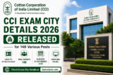 CCI Exam City Details 2026 Released for 148 Various Posts, Exam on September 1