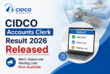 CIDCO Accounts Clerk Result 2026 Released; Merit, Select and Waiting Lists Now Available