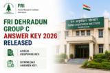 FRI Dehradun Group C Answer Key 2026 Released for 91 Posts, Check Response Key