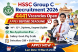 HSSC Group C Recruitment 2026: Vacancy Increased, Last Date Extended for 4441 Posts
