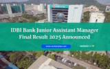 IDBI Bank Junior Assistant Manager Final Result 2025 Announced