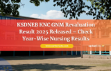 KSDNEB KNC GNM Revaluation Result 2025 Released – Check Year-Wise Nursing Results