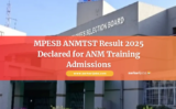 MPESB ANMTST Result 2025 Declared for ANM Training Admissions