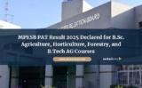 MPESB PAT Result 2025 Declared for B.Sc. Agriculture, Horticulture, Forestry, and B.Tech AG Courses