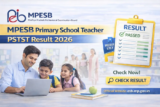 MPESB Primary School Teacher PSTST Result 2026 Declared for 13,089 Posts