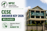 NPSC CESE Answer Key 2026 Released, Objections Allowed Until August 19