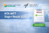 NTA NIFT Stage-I Result 2026 Declared At nta.ac.in