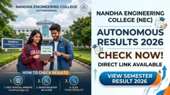 Nandha Engineering College Result 2026 Declared For UG And PG Semester Exams