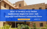 RPSC SI Vacancy 2025: Online Applications Begin For 1000+ Sub-Inspector And Platoon Commander Posts