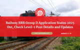 Railway RRB Group D Application Status 2025 Out, Check Level-1 Post Details and Updates