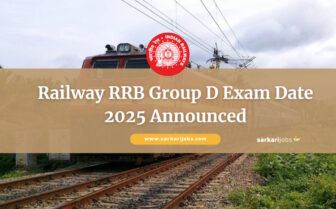Railway RRB Group D Exam Date 2025 Announced