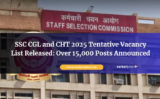 SSC CGL and CHT 2025 Tentative Vacancy List Released: Over 15,000 Posts Announced