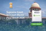 Supreme Court SCI Court Master Final Result 2026 Released For 30 Posts