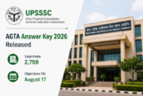 UPSSSC AGTA Answer Key 2026 Released for 2,759 Posts; Objections Till August 17