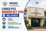 UPSSSC Lower PCS Answer Key 2026 Released for 2,587 Posts; Check Answers Online