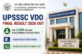 UPSSSC VDO Final Result 2026 Out for 1,468 Village Development Officer Posts, Check Selection Status
