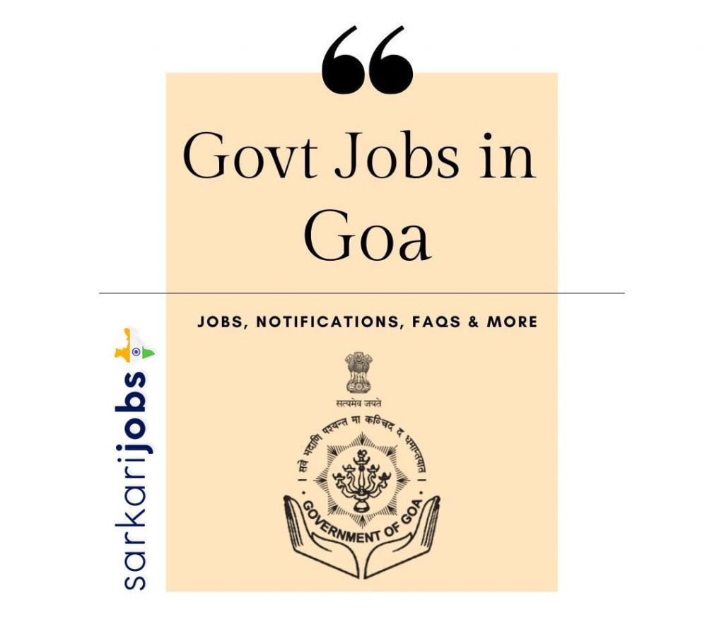 Goa Govt Jobs