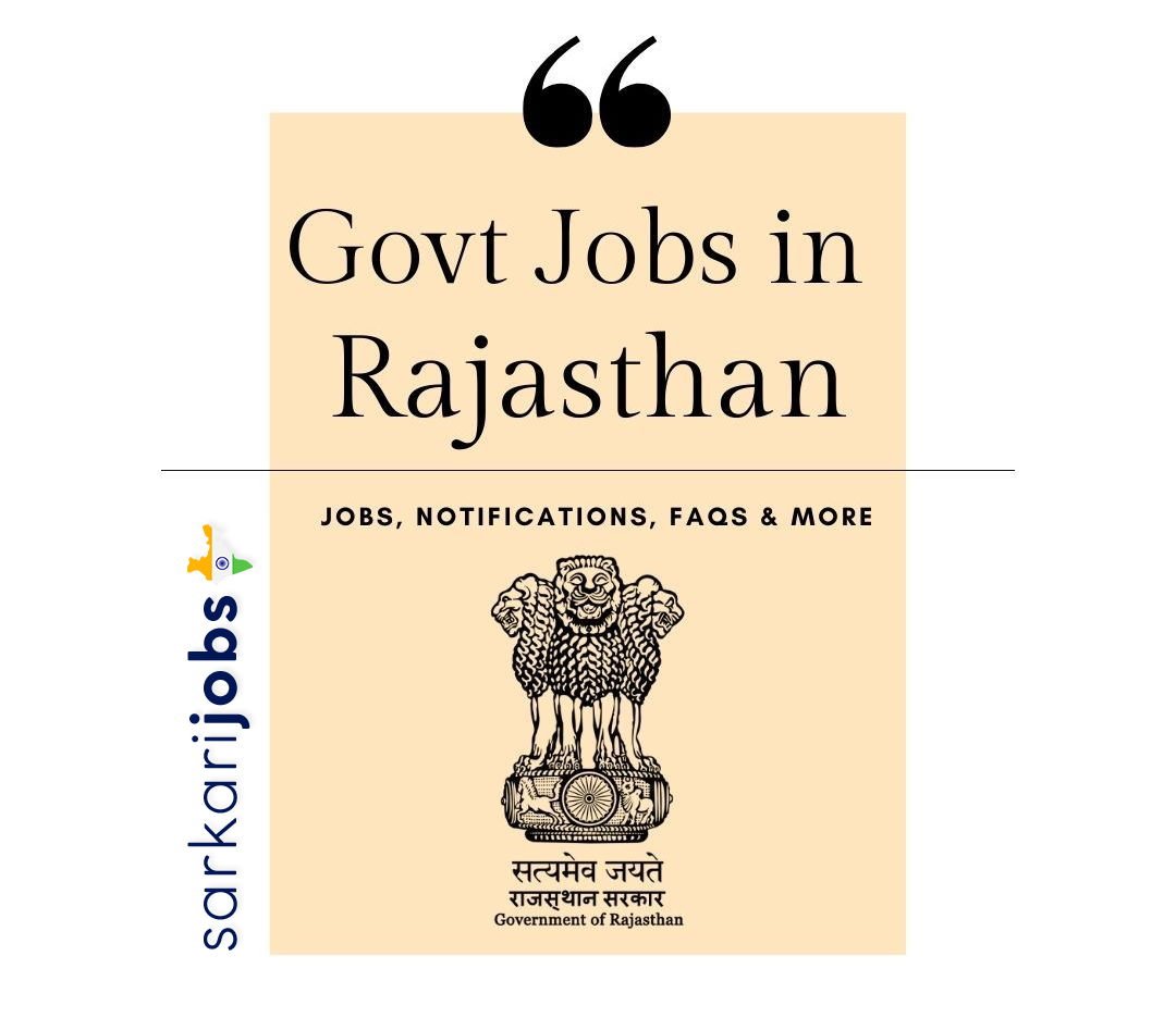 Rajasthan free job alert