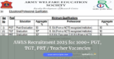 AWES Recruitment 2025 for 1000+ Teacher Posts at Army Welfare Education Society