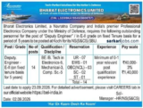 BEL Kochi Deputy Engineer Recruitment 2026: 14 Electronics, Mechanical and Computer Science Vacancies, Apply by September 23