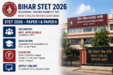 Bihar STET 2026 Notification Out: Apply Online for Secondary Teacher Eligibility Test Paper I & II
