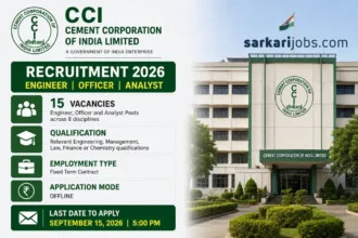 CCI Recruitment 2026 Official Notification Released: 15 Engineer, Officer and Analyst Vacancies Now Available