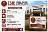 ESIC Bihta Senior Resident Recruitment 2026: Walk-in for 41 Senior Resident and Super Specialist Posts