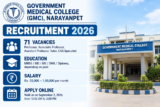 GMC Narayanpet Recruitment Notice for 71 Teaching and Medical Posts Released; Walk-In on September 2