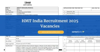 HMT India Recruitment 2026 for Officers (Finance & Legal) and Other Vacancies