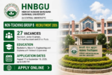 HNBGU Announces Recruitment for 27 Non-Teaching Group B Vacancies, Candidates Can Apply Online by September 16