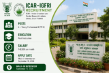 ICAR IGFRI Young Professional Recruitment 2026: Walk-In for 5 YP-II Posts on September 15