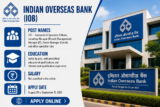 IOB Recruitment 2026 Notification Released: Apply to 291 Generalist and Specialist Officer Vacancies by September 15