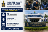 Indian Navy Announces 50 ITI Apprentice Vacancies Under IT-03 Batch at Naval Ship Repair Yard