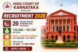 Karnataka High Court Recruitment 2026: 20 Second Division Assistant Vacancies, Apply Online from August 13