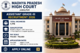 MP High Court Opens Applications for 1,174 Assistant Grade-III Posts; Apply by September 15