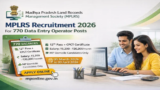 MPLRS Recruitment 2026 For 770 Data Entry Operators and Other Posts