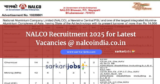 NALCO Recruitment 2026 for Railway Operational Coordinator and Other Vacancies