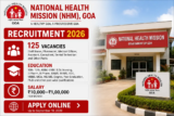 NHM Goa Recruitment for 125 Staff Nurse, Pharmacist, Medical Officer and Other Posts Announced; September 18 Last Date