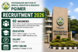 PGIMER Recruitment 2026: 60 Group A, B and C Vacancies, Apply Online From September 3