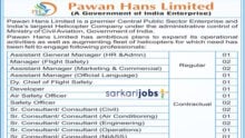 Pawan Hans Recruitment 2025 – Apply Online for Managers, Assistant Managers, IT Developer, Safety Officers, Consultants and Other Posts
