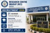 RCI Hyderabad Recruitment 2026 Offline Form Download for 21 JRF and Research Associate Posts