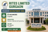 RITES Engineer Recruitment 2026 Notice Out: Apply Online for 8 Mechanical Engineering Posts Starting Today