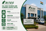 RITES Recruitment 2026 Online Form Announced: Apply to 7 NX Design Engineer, GM, JGM and DGM Vacancies