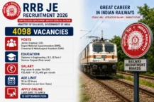 RRB JE Recruitment 2026 Detailed Notification Released: Apply to 3,993 Junior Engineer and DMS Vacancies