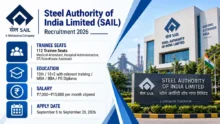 SAIL RSP IGH Trainee Recruitment 2026 Online Form For 112 Medical Attendant, Hospital Administration and OT Assistant Seats Available Till September 20