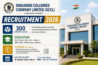 SCCL Apprentice Recruitment 2026: 300 Graduate and Diploma Vacancies with One Year Training